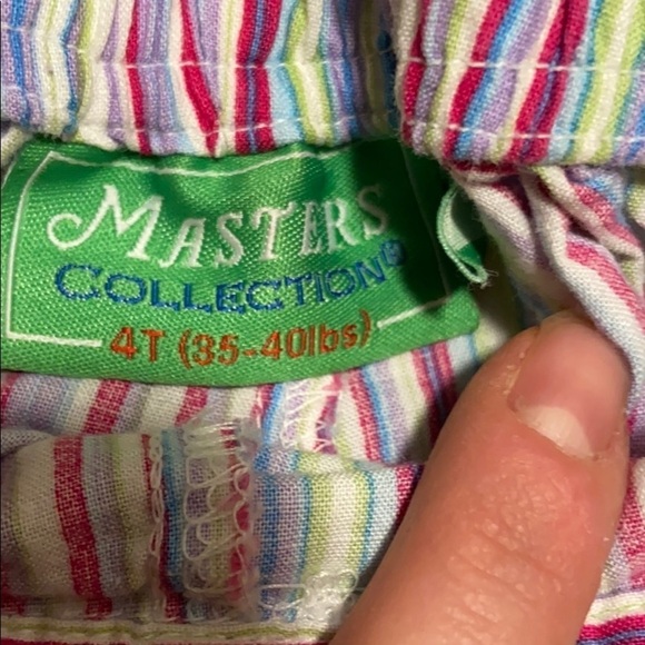 Masters |‎ Girls Striped Pants Sz 4T - Picture 2 of 4